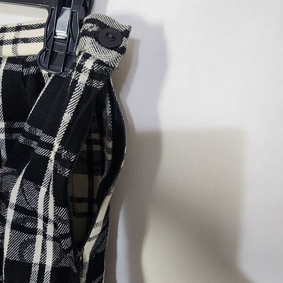 Vintage Pendleton Womens Maxi Skirt Size 10 100% Virgin Wool Black Cream Plaid - Picture 5 of 9